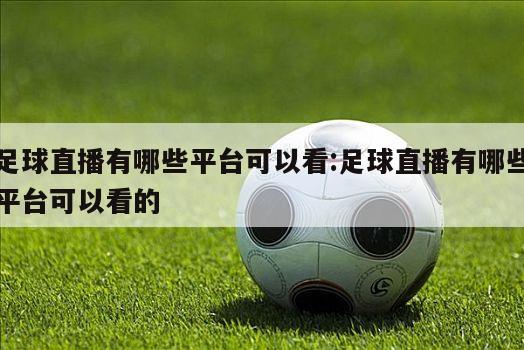 足球直播有哪些平台可以看:足球直播有哪些平台可以看的